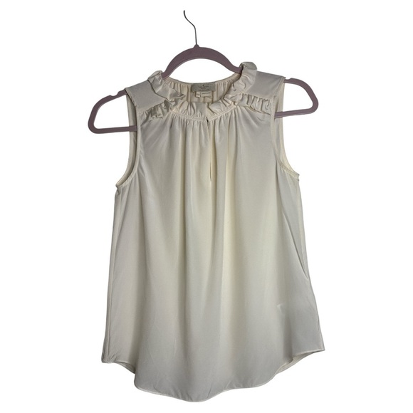 Kate Spade Cream Ruffle Neck Blouse
100% Silk - Picture 1 of 5